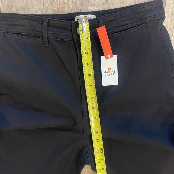 NWT Marine Layer Women’s Raw Edge Bridget Back Pocket Pants Faded Black Size 10 - Picture 8 of 10